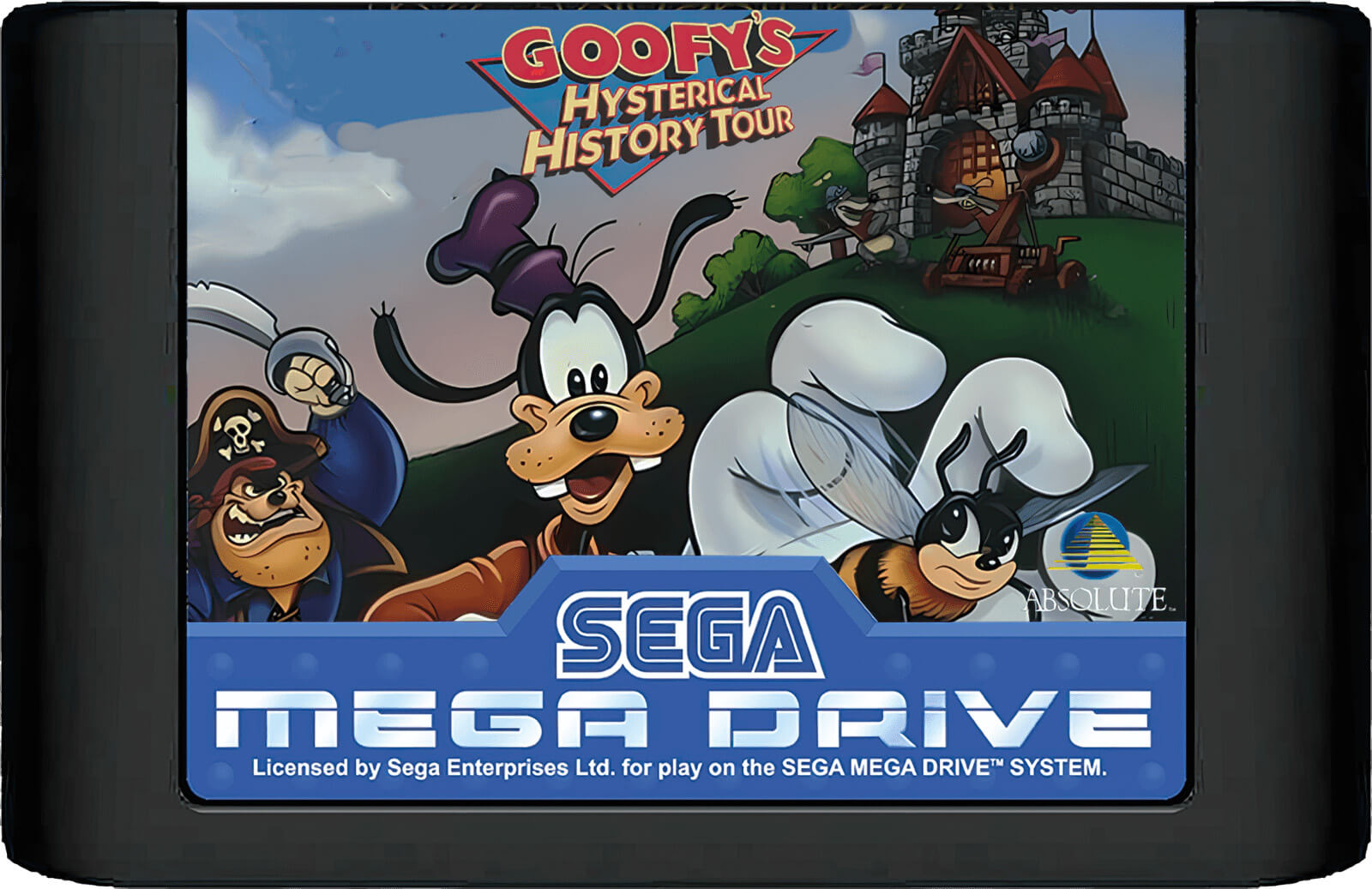 Лицензионный картридж Goofy's Hysterical History Tour для Mega Drive